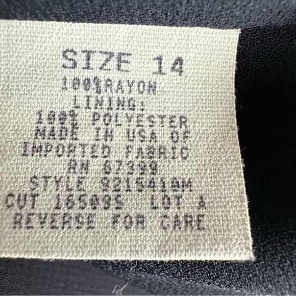 Donna Ricco Elegant Navy Blue Floral Maxi Dress Gown, 14 - Picture 9 of 15